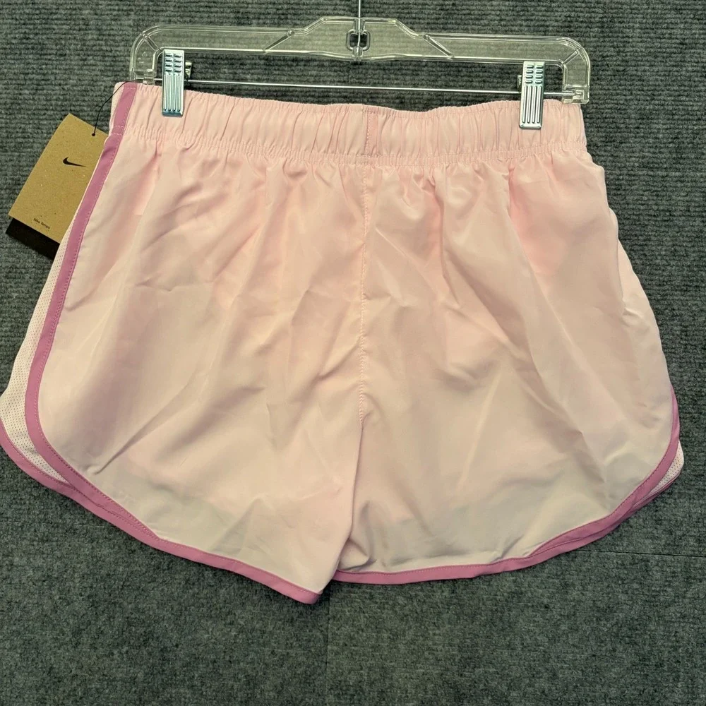 Nike Dri-Fit Tempo Running Shorts Womens Med Brief Lined Pink Reflective NWT